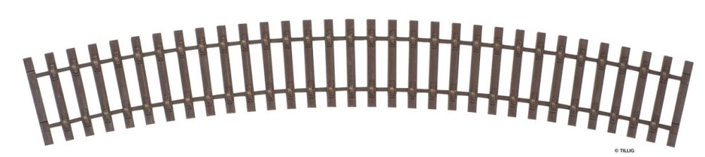 Tillig 85041 Gebogenes Schwellenband R425/30° - Spur H0 - Neu