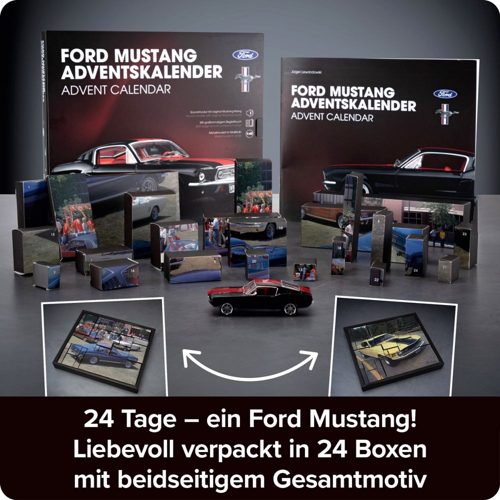 Franzis 67965 Ford Mustang Adventskalender 1:43 Bausatz NEU OVP