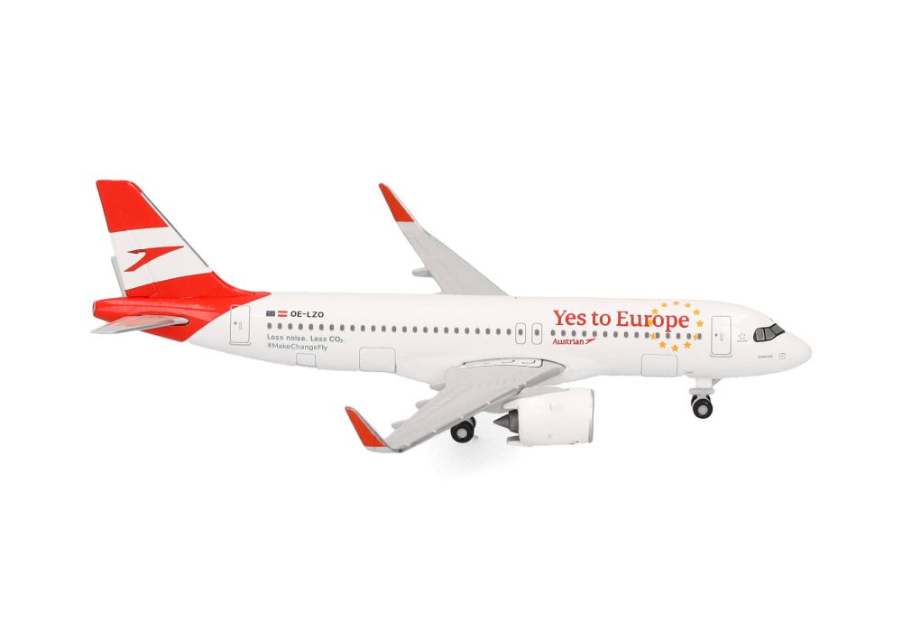 Herpa 538145 Austrian Airlines Airbus A320neo "Yes to Europe" 1:500