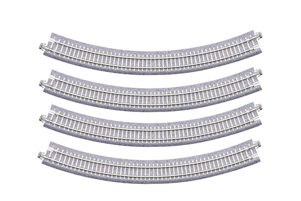 Kato 20-114 Gebogenes Gleis R282 mm, 45°, Betonschwelle Spur N