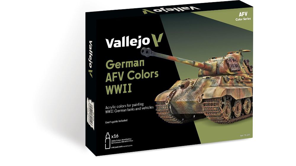 Vallejo 70255 Farb-Set AFV Color WWII 16 x 18 ml NEU OVP