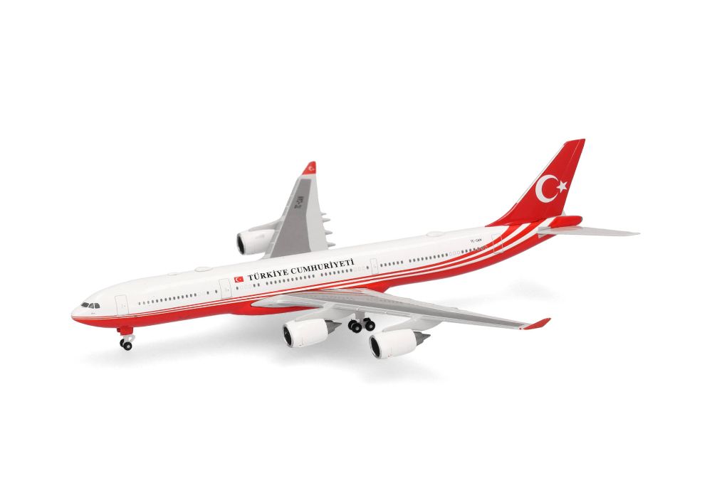 Herpa 538930 Turkey Government Airbus A340-500 - TC-CAN 1:500