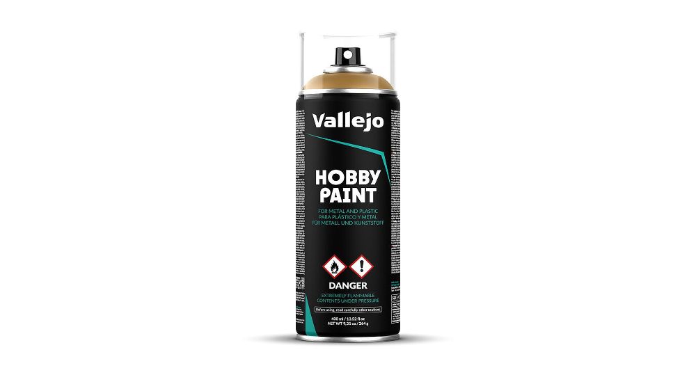 Vallejo 28015 Wüstengelb, Fantasie Farben, Sprühdose, 400 ml NEU