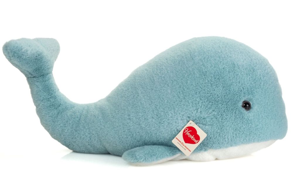 Teddy Hermann 939795 Wal Wanda hellblau 42 cm Stoff/Plüsch/Kuscheltier NEU