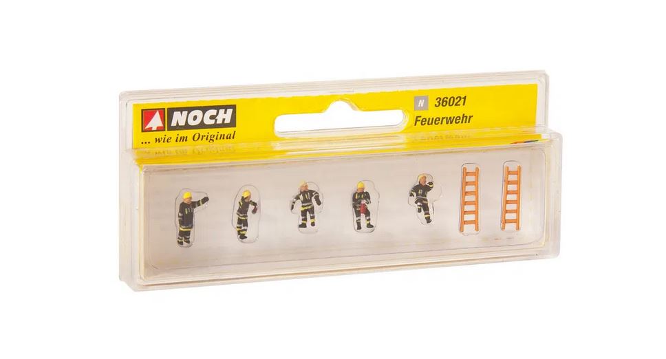 Noch 36021 Feuerwehr (schwarze Schutzanzüge) 1:160 Spur N