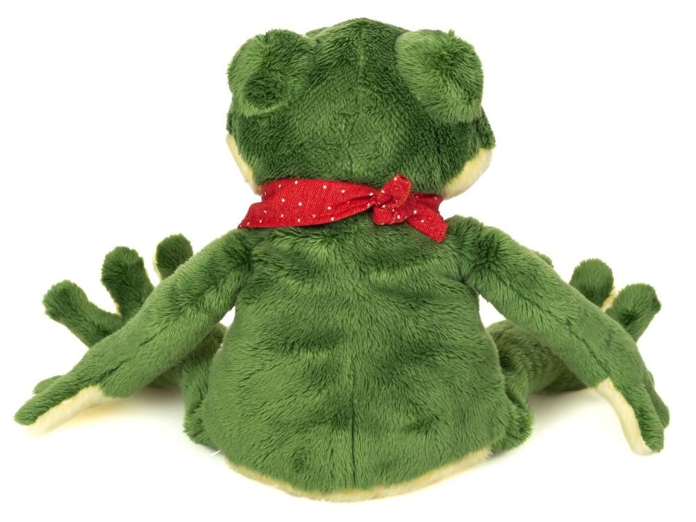 Teddy Hermann 920212 Schlenkerfrosch grün 28 cm Stoff/Plüsch/Kuscheltier