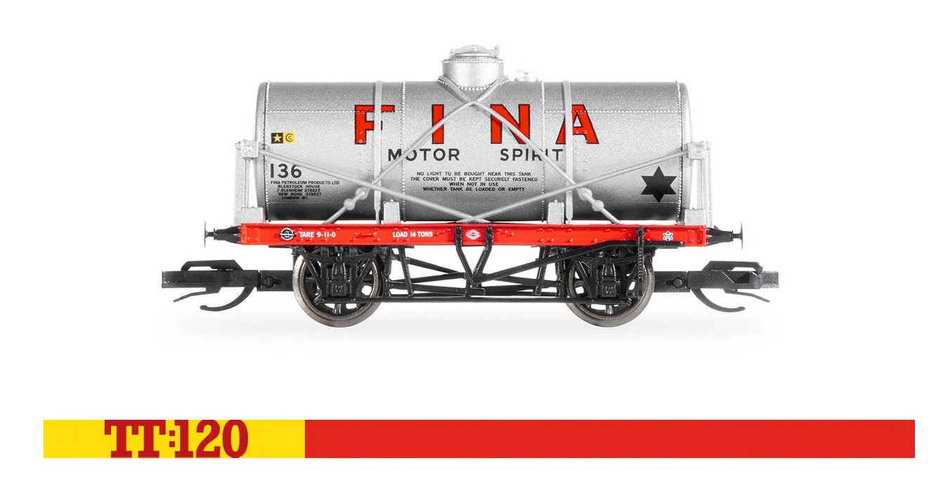 Hornby TT6047 Fina 136 - 12T Tank Wagon 1:120 Spur TT NEU OVP