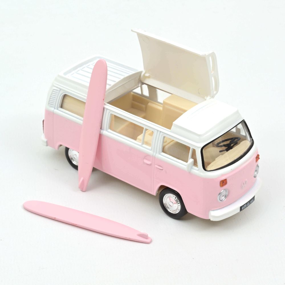 Norev 841102 VW Combi T2b Camper Van 1973 Rosa Jet-car 1:43