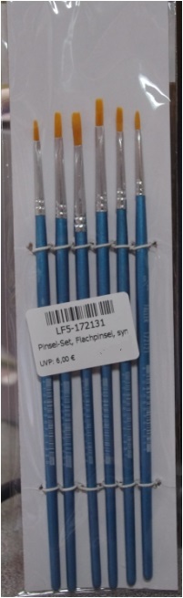 Faller 172131 Pinsel-Set, Flachpinsel, synthetisch