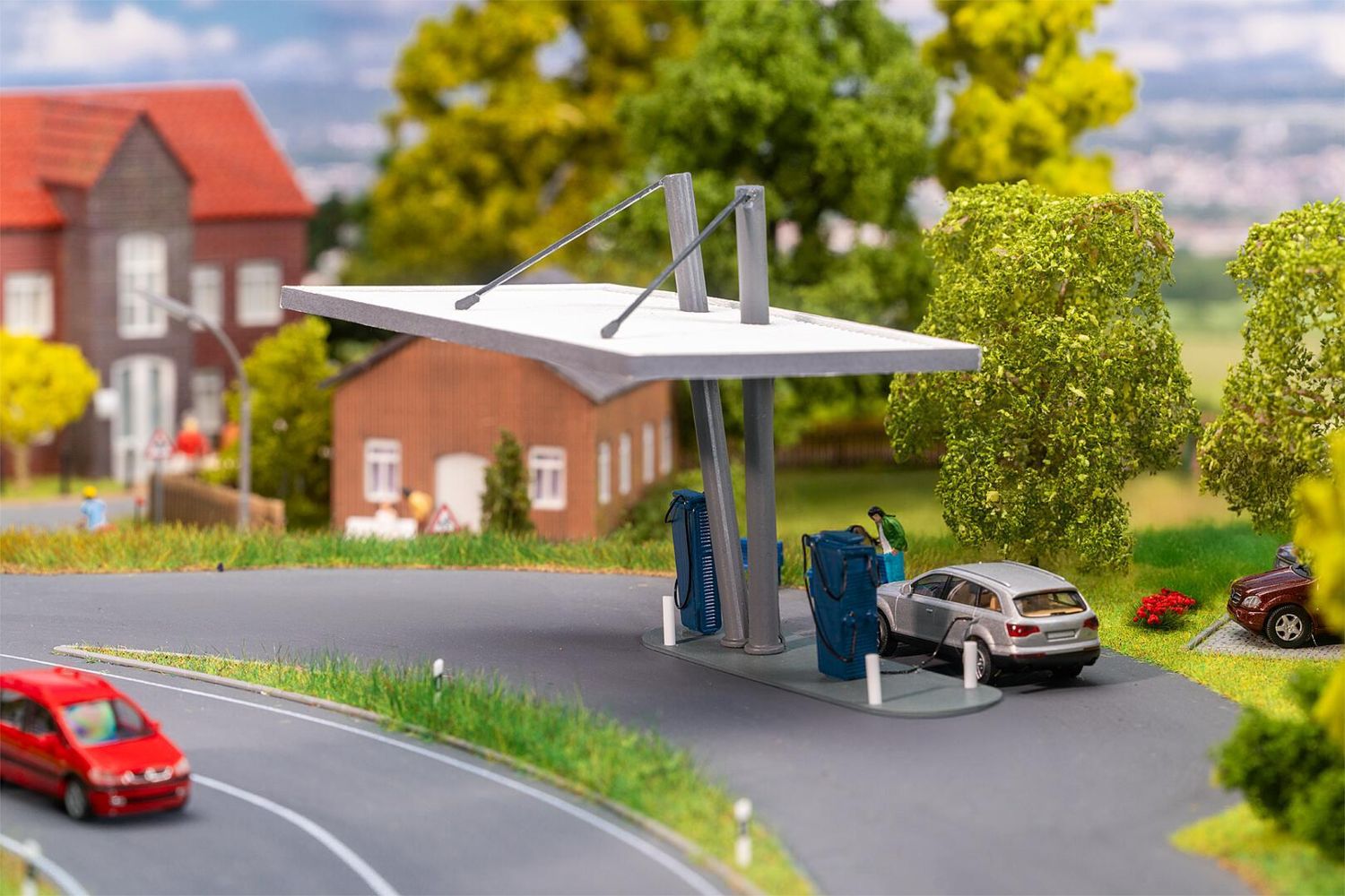 Faller 130153 E-Tankstelle 1:87 Spur H0 Bausatz Neu OVP
