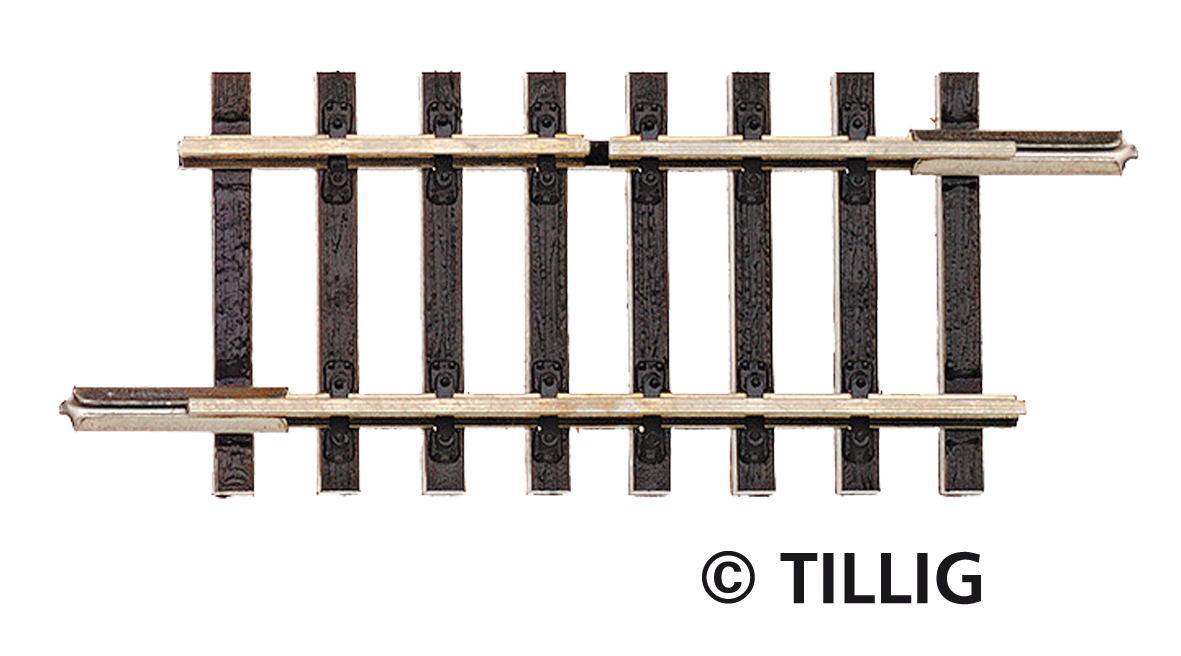 Tillig 83155 Unterbrechergleis 41,5 mm einseitig getrennt Spur TT