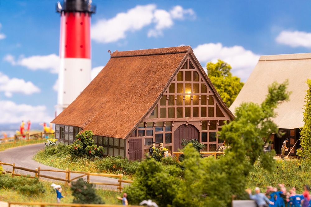 Faller 130674 Norddeutsches Reetdachhaus 1:87 Spur H0 Bausatz