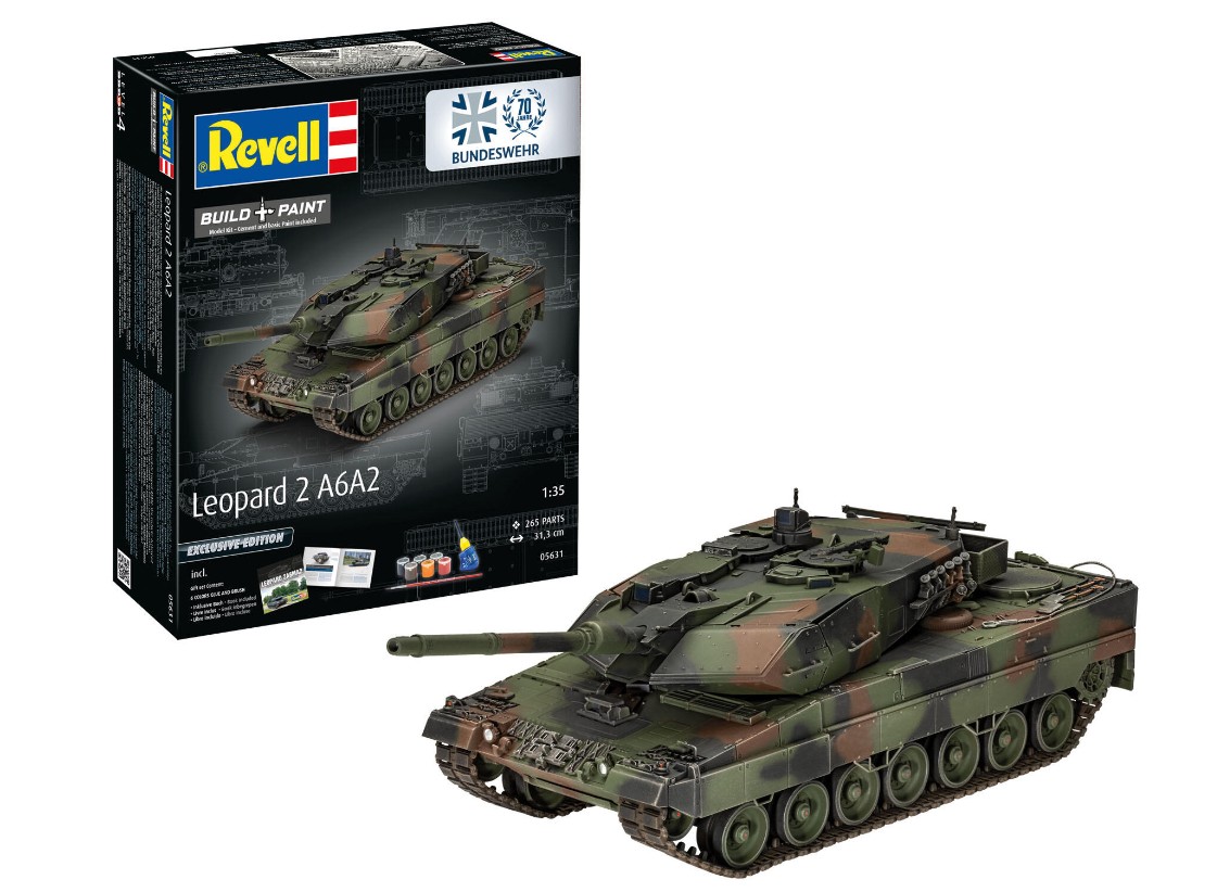 Revell 05631 70 Jahre Bundeswehr: Leopard 2A6MA2 1:35 Bausatz