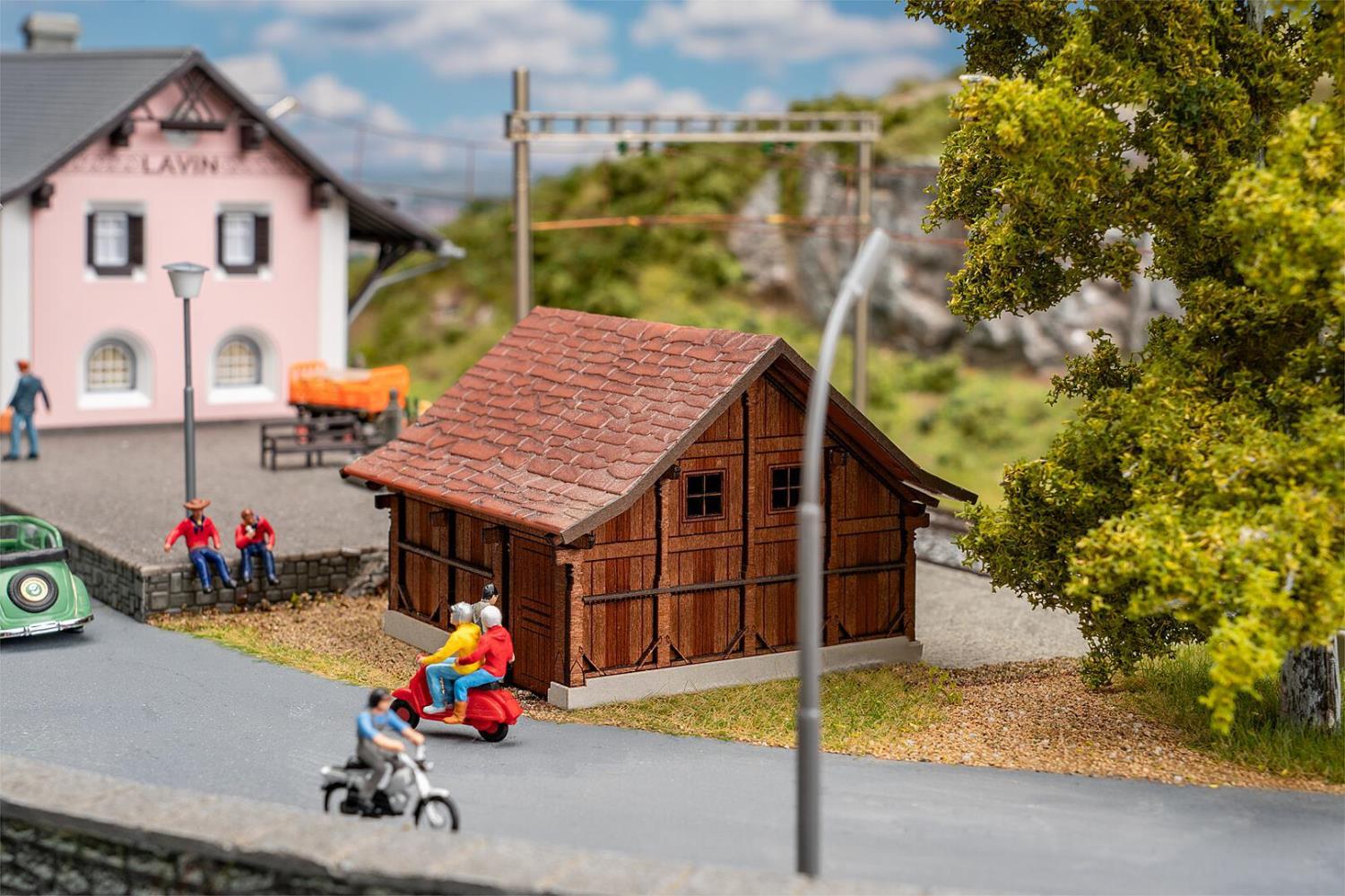 Faller 120308 Toilettenhaus Lavin 1:87 Spur H0 Bausatz Neu OVP