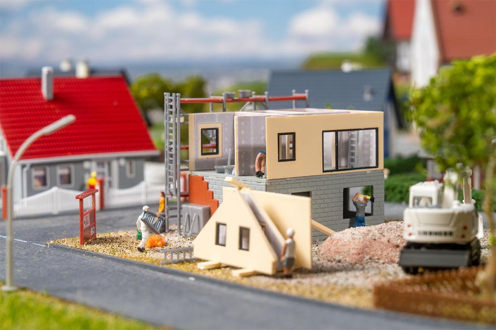 Faller 232149 Fertighaus im Bau 1:160 Spur N Bausatz NEU OVP