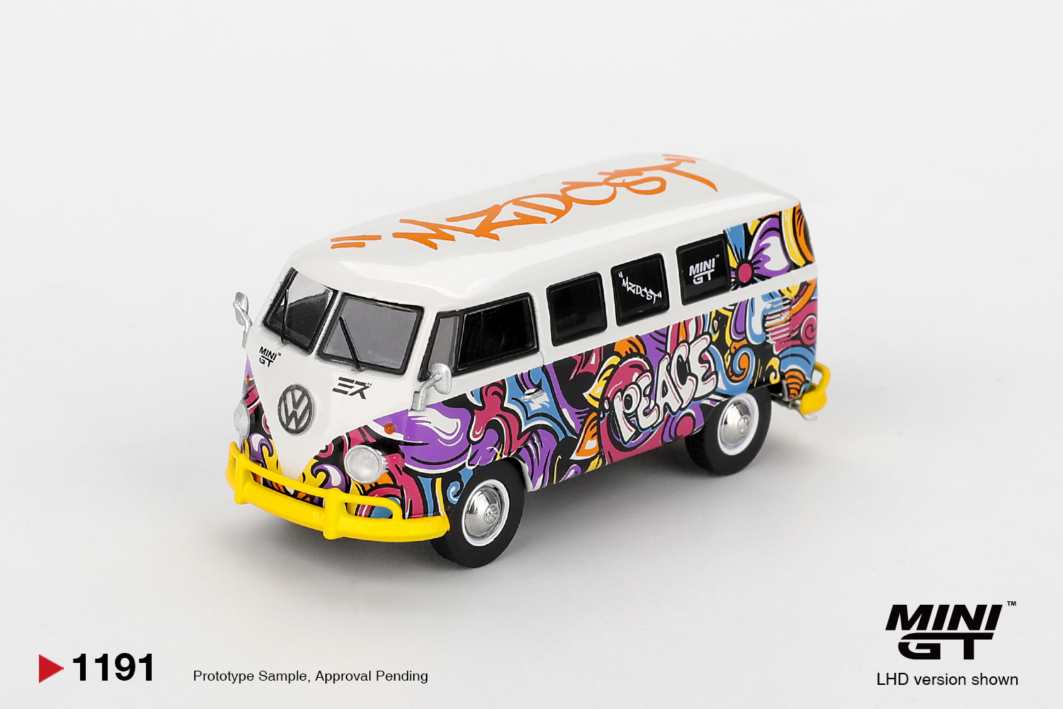 Mini GT 1191 Volkswagen T1 Microbus Mizu Design 1967 1:64 NEU OVP