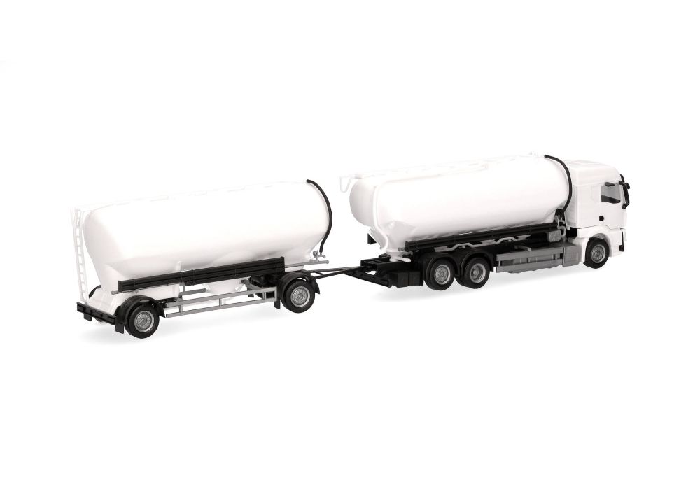 Herpa 014137 MiniKit: MAN TGS TM Eutersilo-Hängerzug, weiß 1:87
