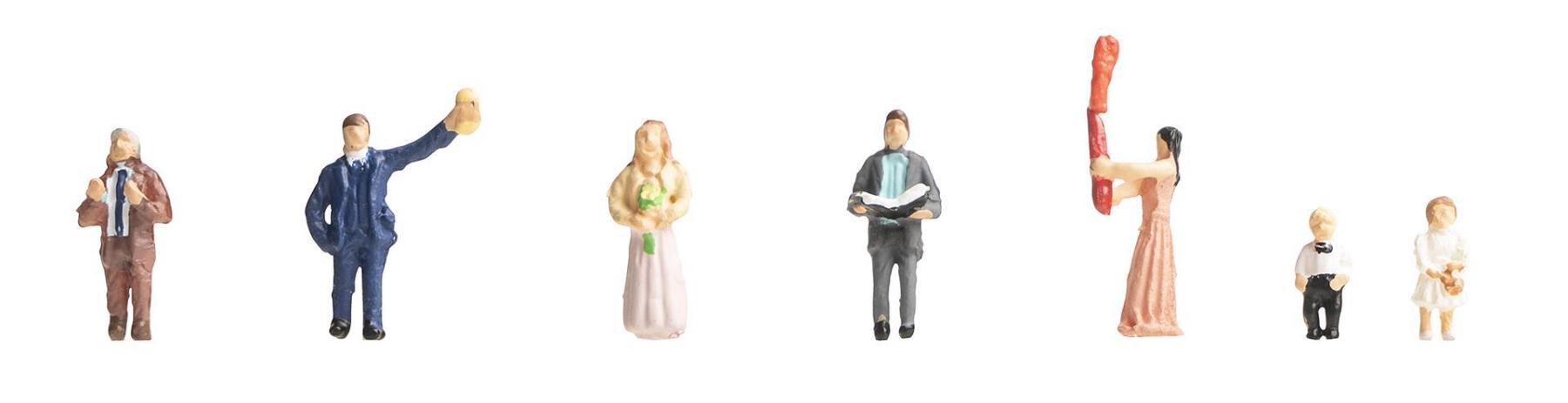 Faller 155606 Hochzeitsgäste 1:160 Spur N Neu OVP Kirche Halleluja