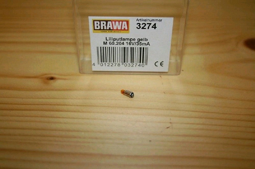 Brawa 3274 Liliputlampe M60.204 gelb