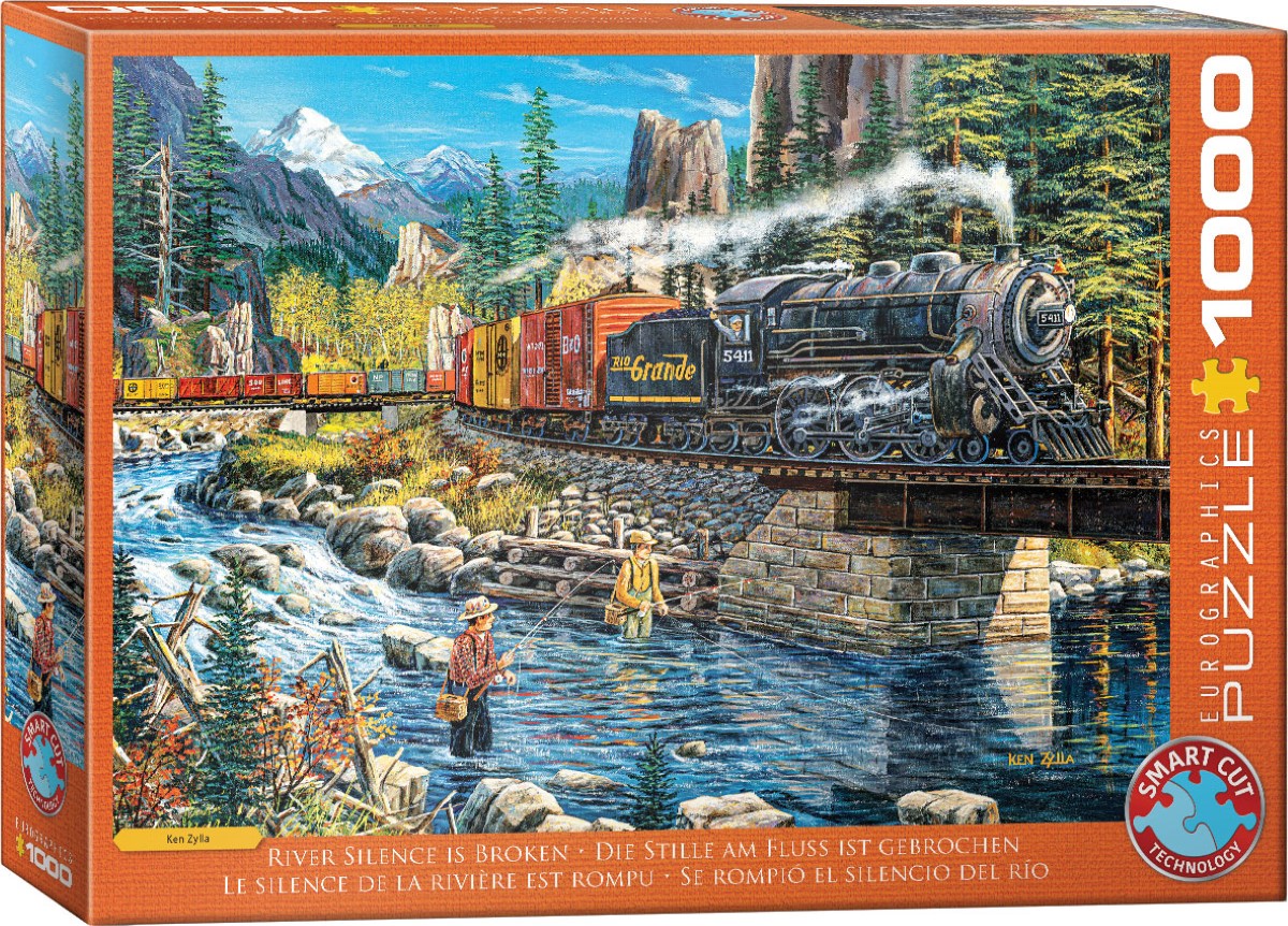 EUROGRAPHICS 6000-5877 Die Stille am Fluss ist gebrochen 1000 Teile Puzzle NEU