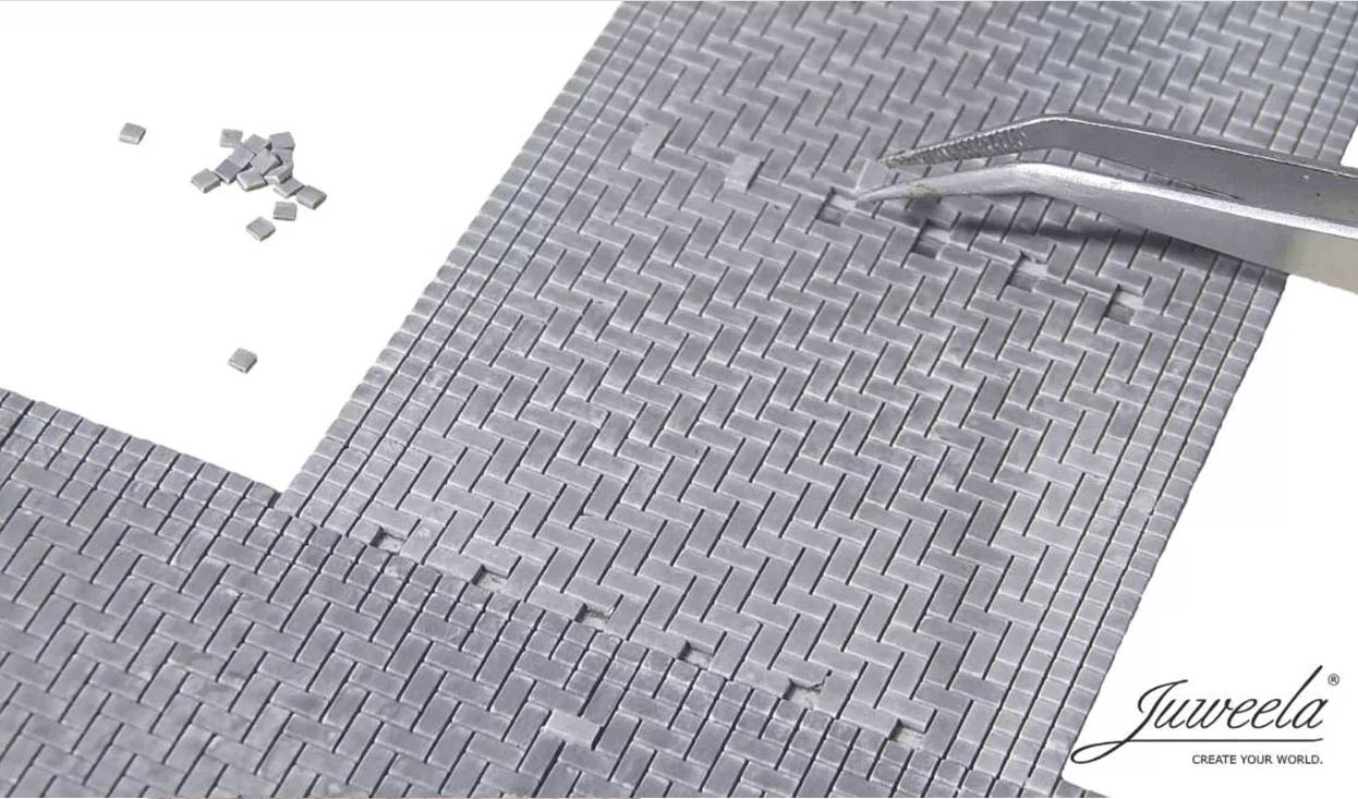 Juweela 28151 Flexibles Pflastersegment Fischgrät 8 Segmente