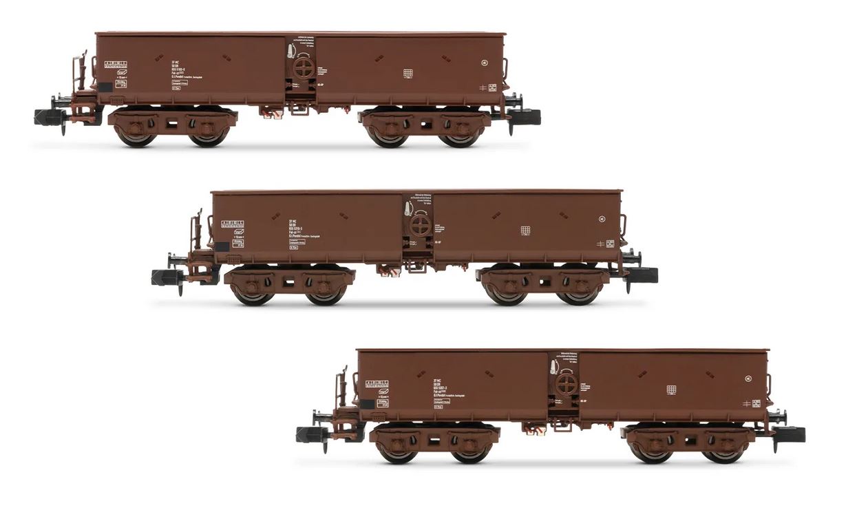 Arnold HN6563 DR 3-teiliges Set Selbstentladewagen Fal-zz Spur N