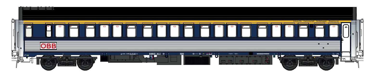 LS Models 97999N Schlafwagen WLAB AB30 ÖBB, Ep.IV-V Spur N
