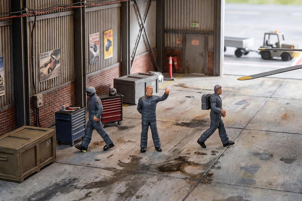 Faller 151738 Piloten Bundespolizei 1:87 Spur H0 NEU OVP Figuren