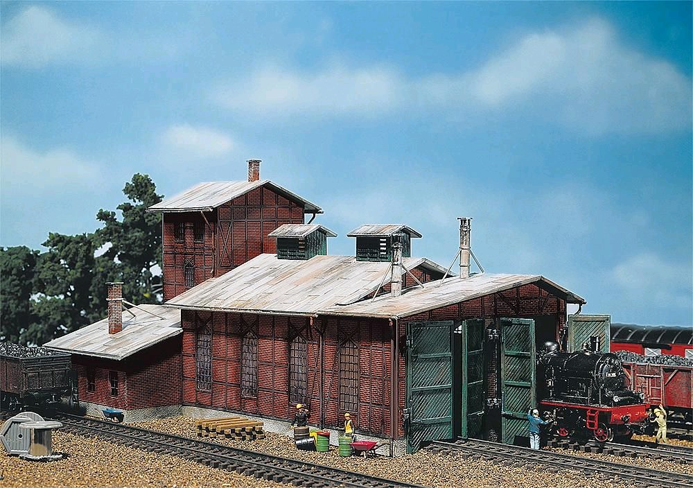 Faller 120161 Lokschuppen, 2-ständig 1:87 Spur H0 Bausatz Neu OVP