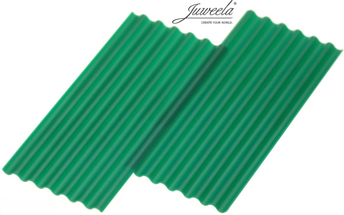 Juweela 23257 Wellplatte "Faserzement" dunkelgrün, 30x (Miniatur)