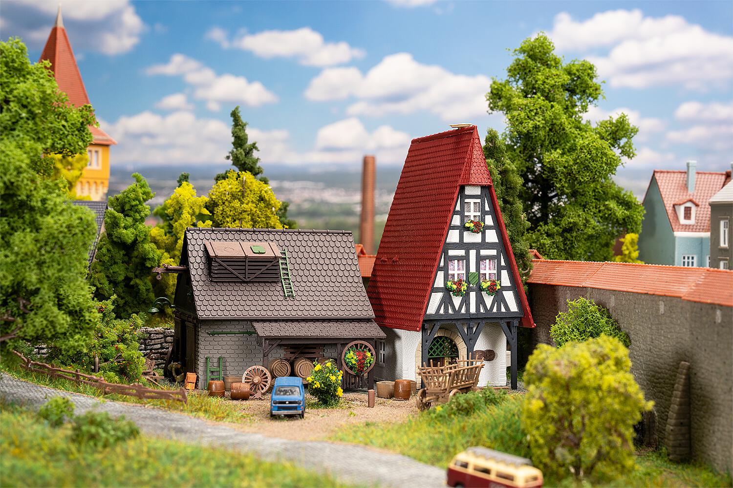 Faller 232156 Rathaus mit Weinkeller 1:160 Spur N Bausatz Neu OVP