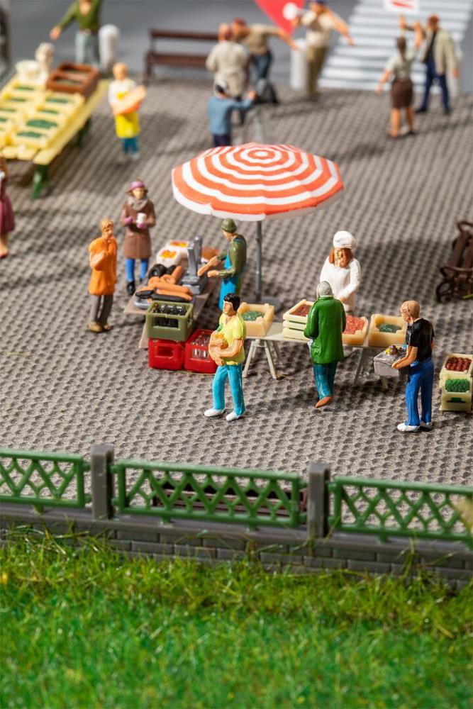 Faller 151671 Wochenmarkt II 1:87 Spur H0 Neu OVP Figuren