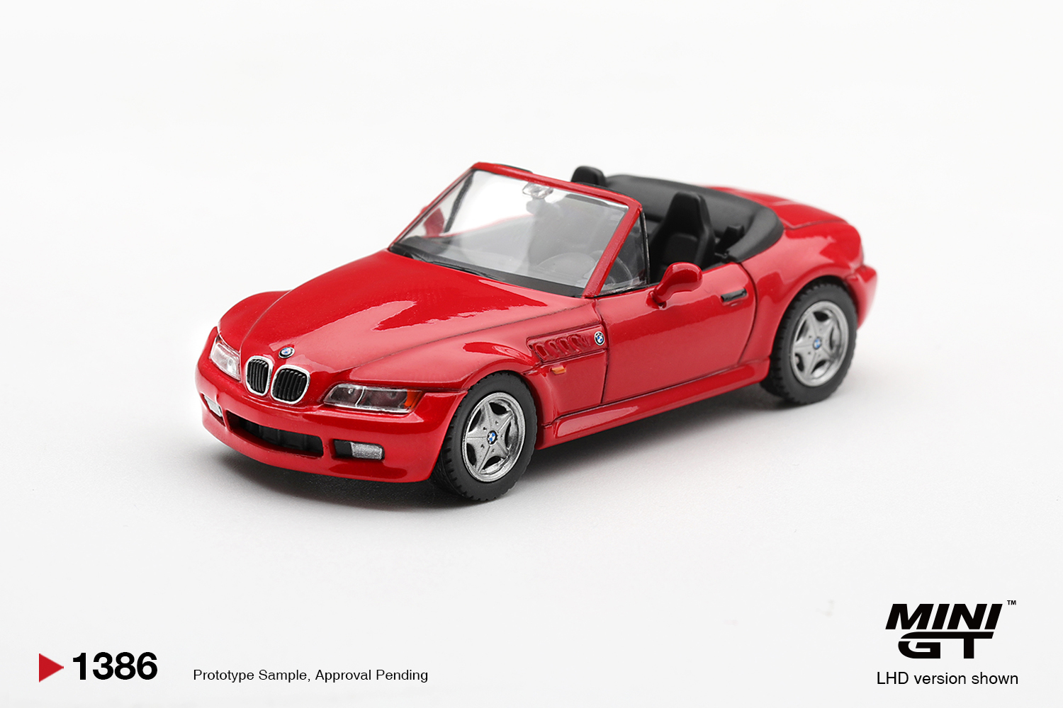 Mini GT 1386 1:64 BMW Z3 2.8I HELLROT 1998