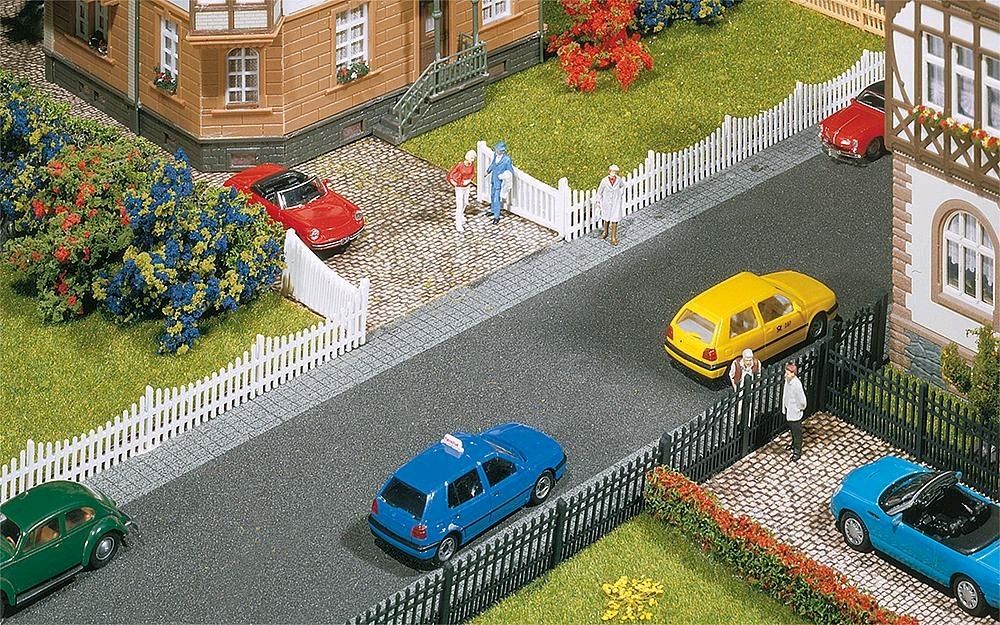 Faller 180410 Gartenzaun mit Tor, 710 mm 1:87 Spur H0 Neu OVP