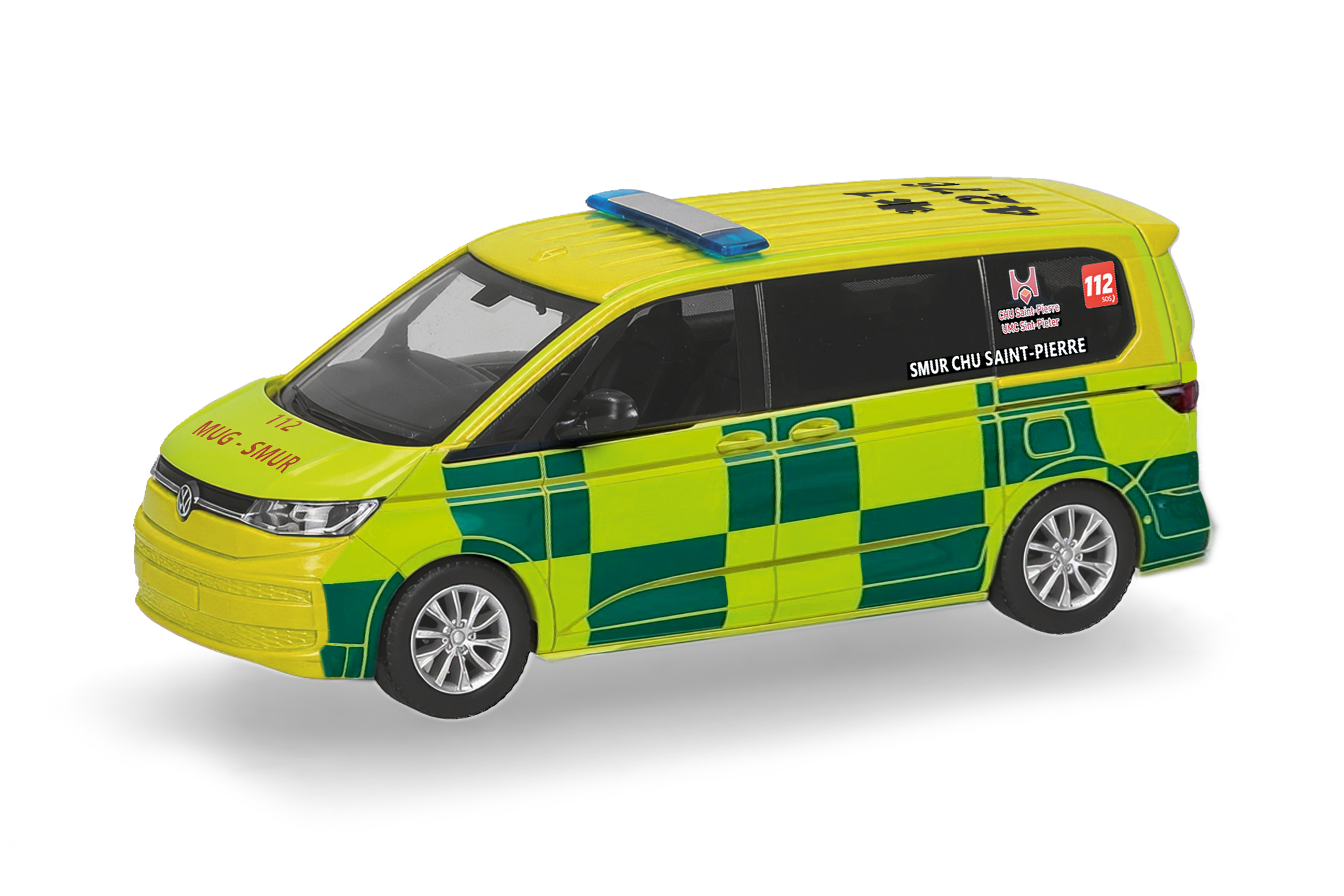 Herpa 099936 VW Multivan Notarzt Belgien