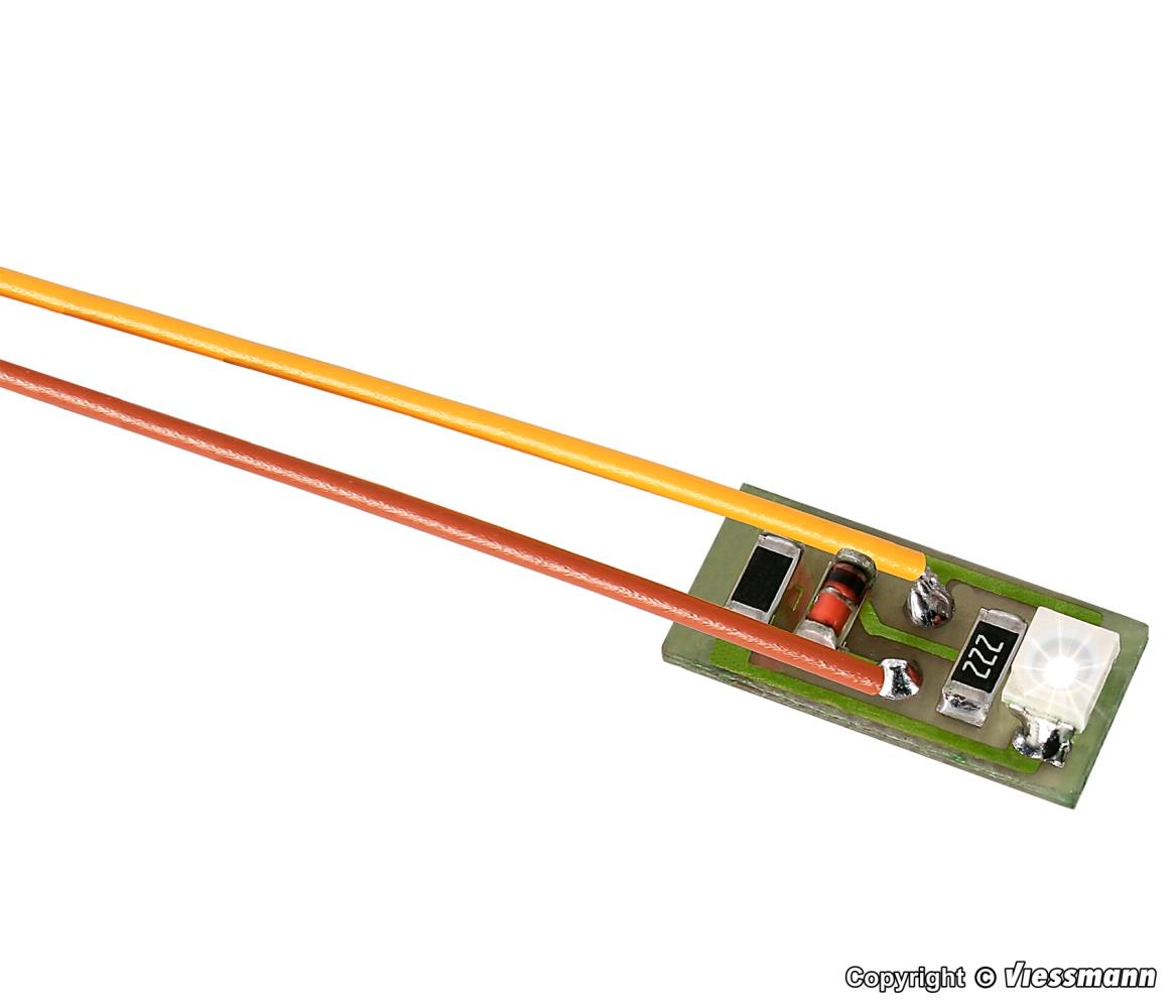 Viessmann 6008 Hausbeleuchtung mit 1 LED weiß 10 Stück Neu OVP