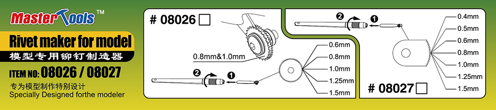 Master Tools 08027 Rivet maker for model 2 NEU OVP