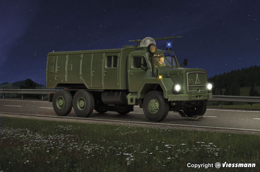 Viessmann 8065 MAGIRUS Feuerwehr 3-achs Rundumleuchte Spur H0