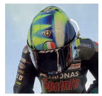 Minichamps 399210096 AGV HELMET - VALENTINO ROSSI - MOTOGP VALENCIA 2021