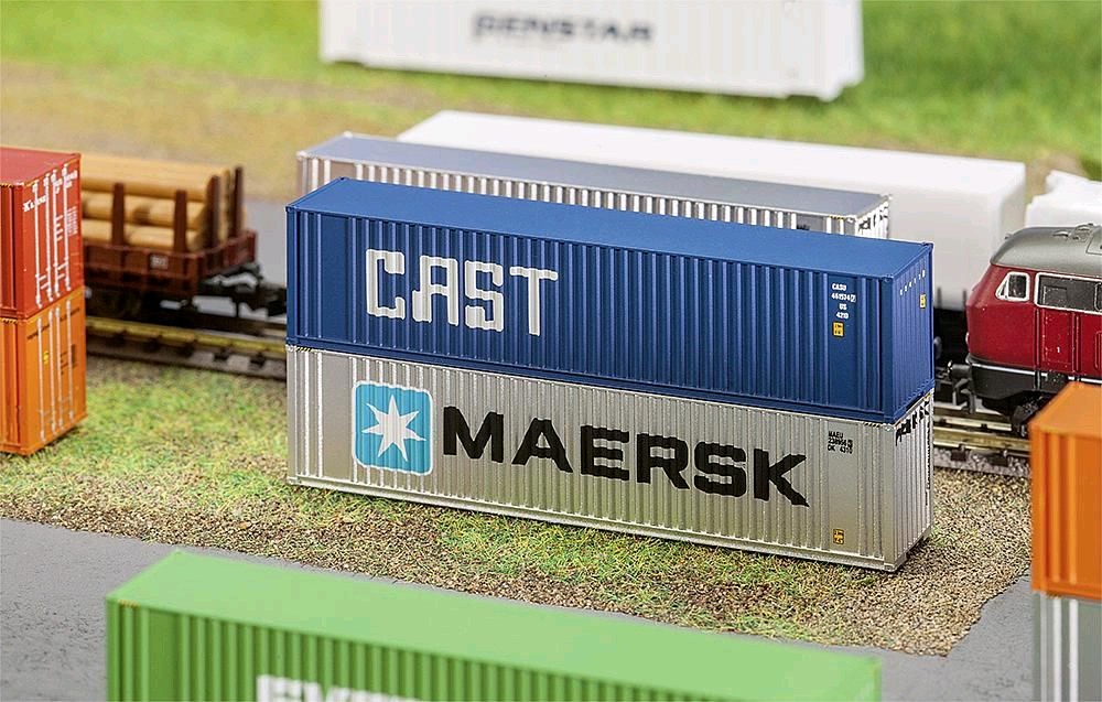 Faller 272841 40' Hi-Cube Container CAST 1:160 Spur N Neu OVP