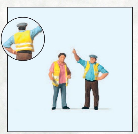 Preiser 28235 Gilets Jaunes Gelbwesten