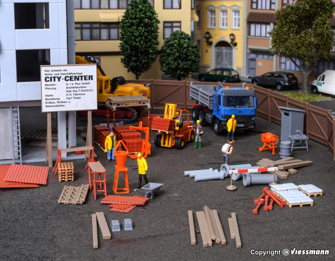 Kibri 38538 Deko-Set Baustellenzubehör 1:87 Spur H0 Bausatz Neu