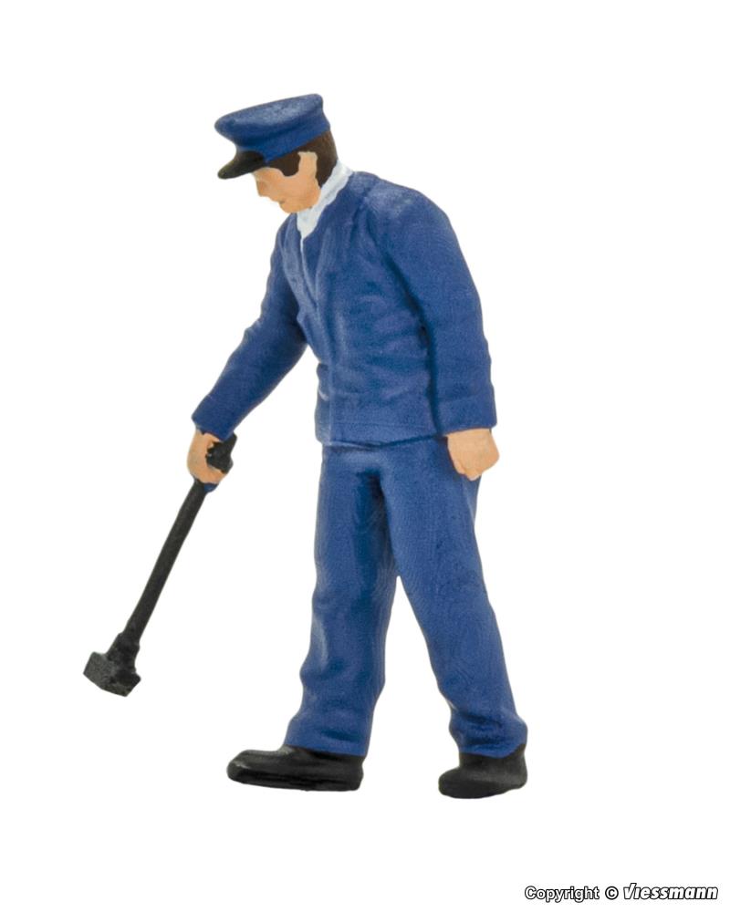 Viessmann 1557 Wagenmeister bewegt 1:87 Spur H0 Neu OVP Figur
