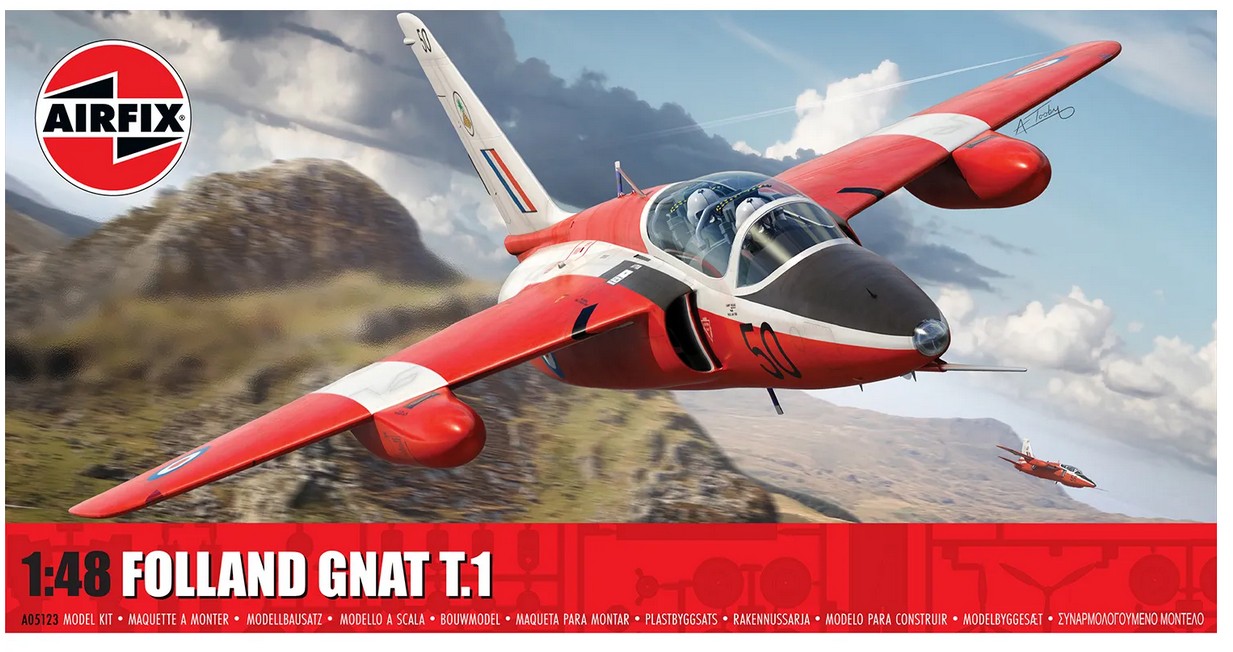 Airfix A05123 Folland Gnat T.1 1:48 Modellbausatz Neu OVP