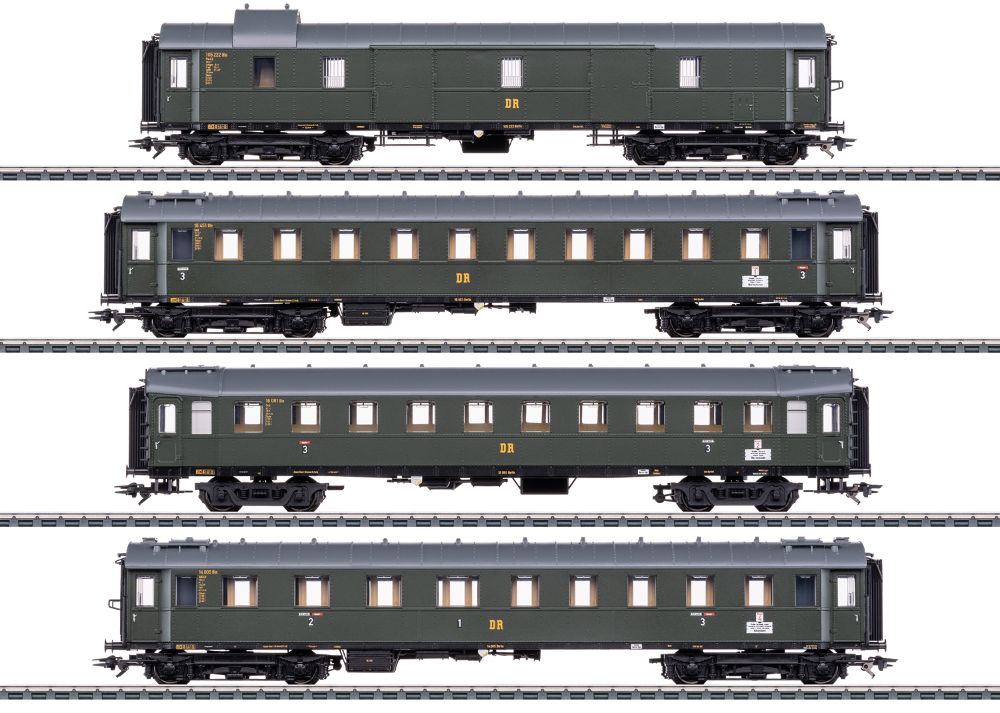 Märklin 42514 Schnellzugwgn-Set z. Dampflok BR 19.0 DR/DDR Spur H0
