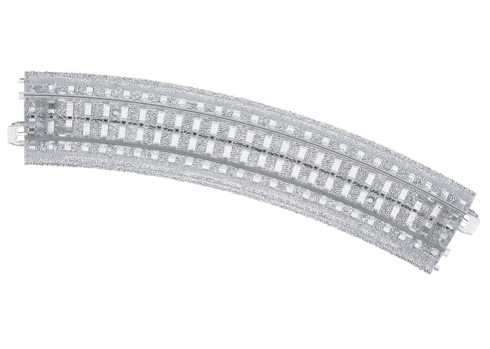 Märklin 20196 Gebogenes C-Gleis R1 360 mm/30° transparent Spur H0