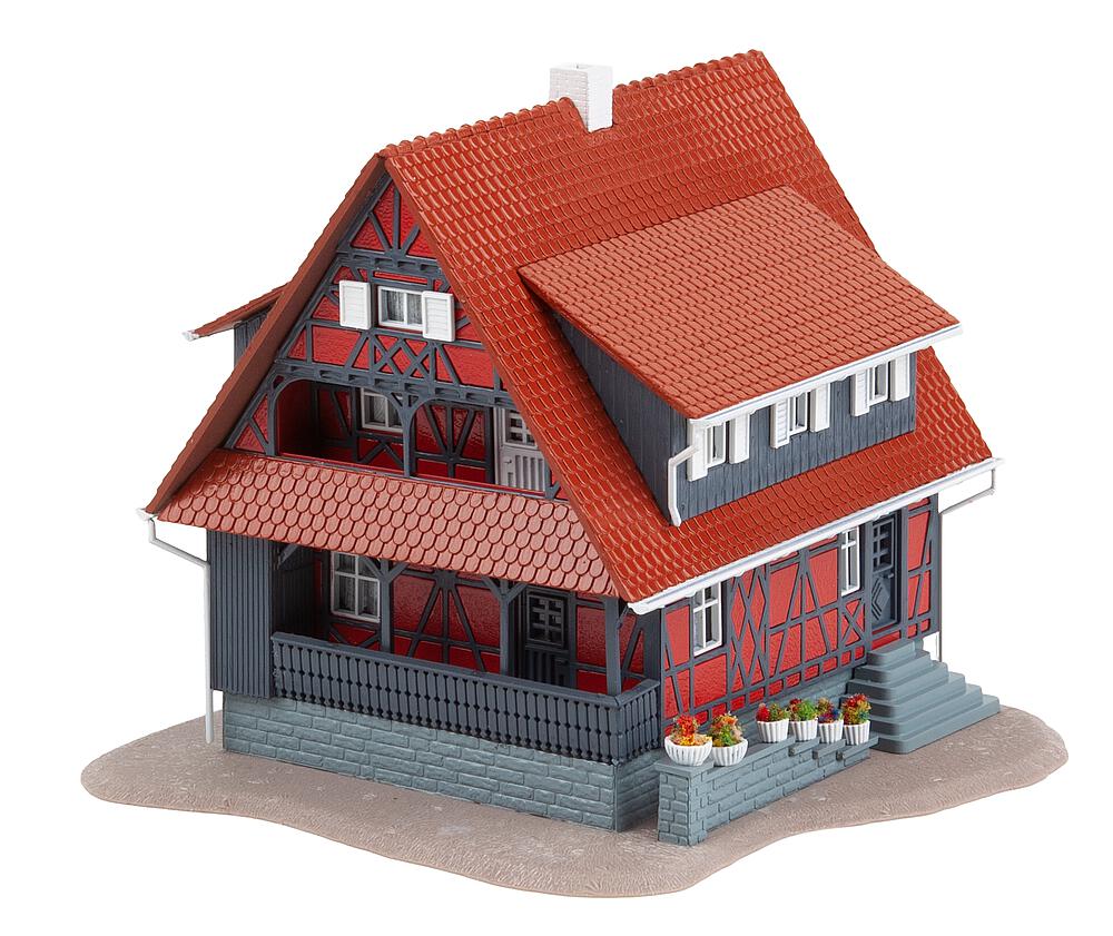 Faller 130587 Fachwerkhaus mit Brunnen - 1:87 Spur H0 - Bausatz - Neu