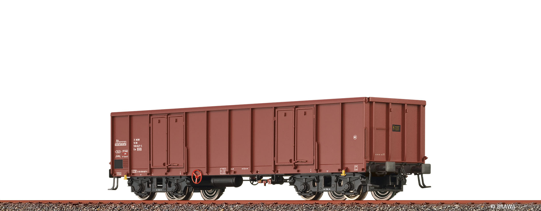 Brawa 51369 H0 Offener Güterwagen Eas [5965] DR