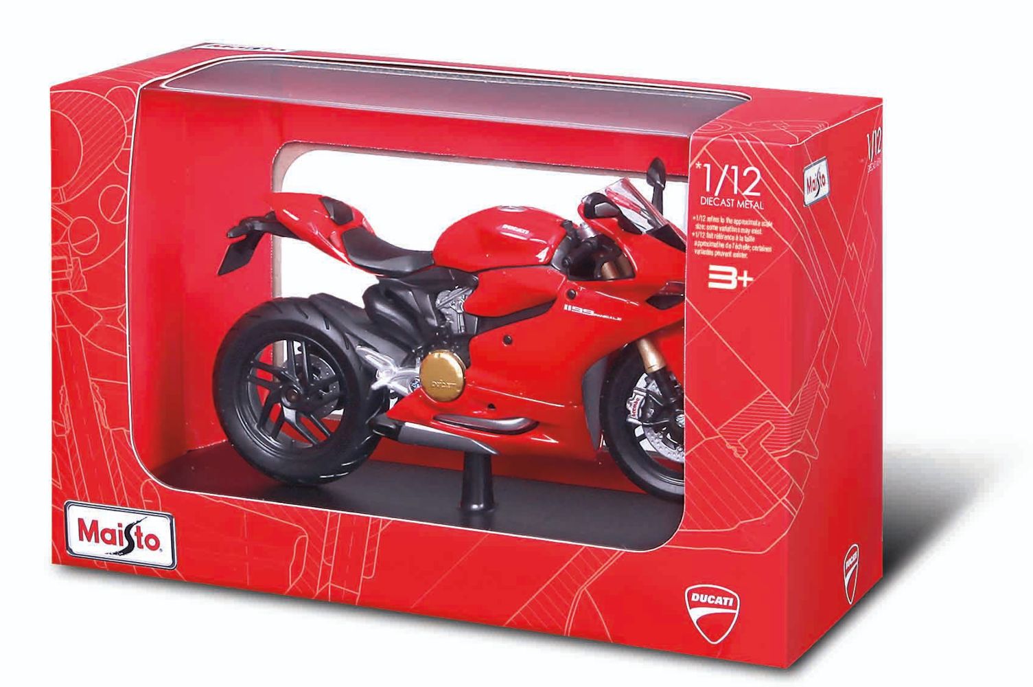 Maisto 32704 Ducati 1199 Panigale red 1:12 Standmodell Neu OVP