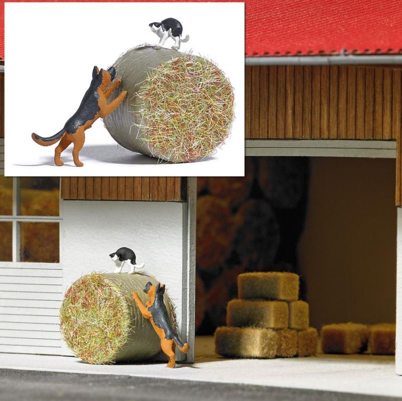 Busch 7920 Action-Set: Hund jagt Katze